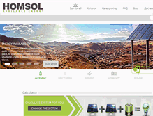 Tablet Screenshot of homsol.org